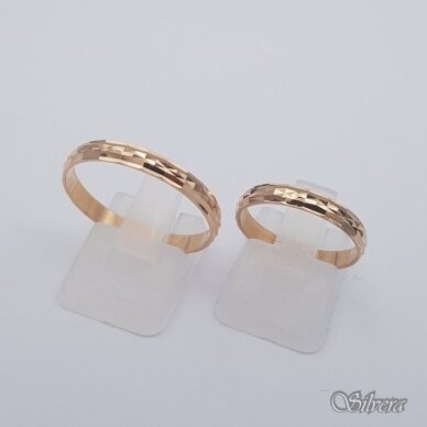 Auksinis vestuvinis žiedas VZ13; 17,5 mm 2