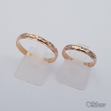 Auksinis vestuvinis žiedas VZ13; 18,5 mm 2