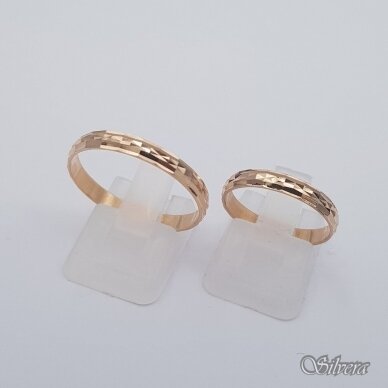 Auksinis vestuvinis žiedas VZ13; 19,5 mm 2