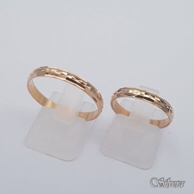 Auksinis vestuvinis žiedas VZ13; 21,5 mm 2