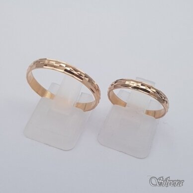 Auksinis vestuvinis žiedas VZ13; 22 mm 2