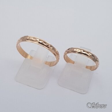Auksinis vestuvinis žiedas VZ13; 22,5 mm 2