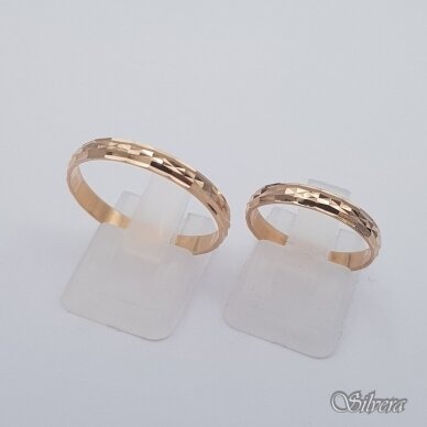 Auksinis vestuvinis žiedas VZ13; 23,5 mm 2