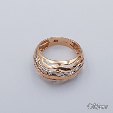 Auksinis žiedas AZ337; 17 mm 1