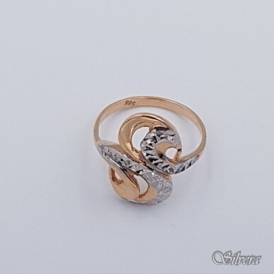 Auksinis žiedas AZ338; 17 mm