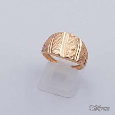 Auksinis žiedas AZ342; 17 mm