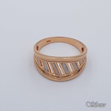 Auksinis žiedas AZ373; 17,5 mm 1