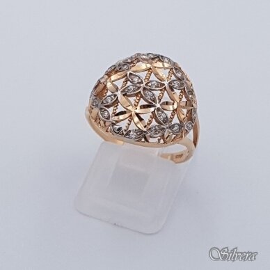 Auksinis žiedas AZ398; 18 mm
