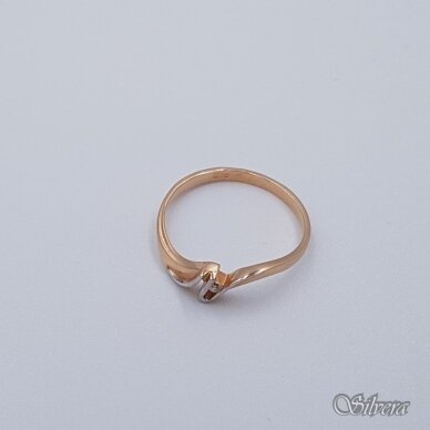 Auksinis žiedas su cirkoniu AZ59; 16 mm 1