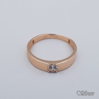 Auksinis žiedas AZ593; 17,5 mm 1