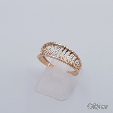 Auksinis žiedas AZ627; 17,5 mm