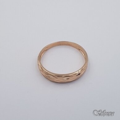 Auksinis žiedas AZ669; 17,5 mm 1