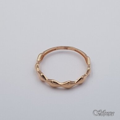 Auksinis žiedas AZ674; 15 mm 1