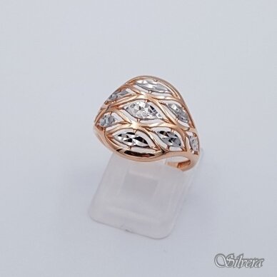 Auksinis žiedas AZ88; 17,5 mm