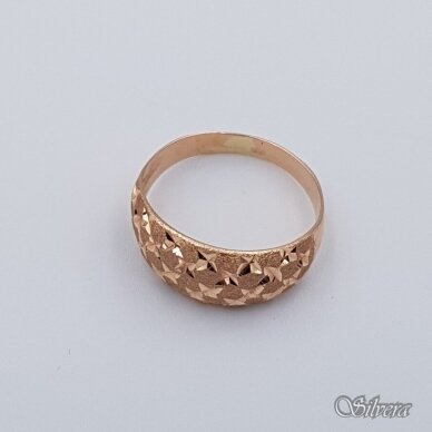 Auksinis žiedas AZ90; 17,5 mm