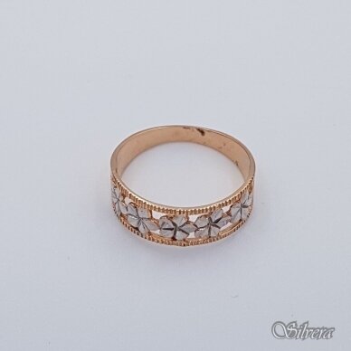Auksinis žiedas AZ98; 17,5 mm 1