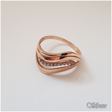 Auksinis žiedas su cirkoniais AZ10; 20 mm 1