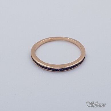 Auksinis žiedas su cirkoniais AZ128; 18 mm 1