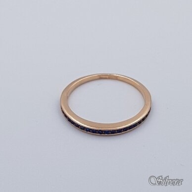 Auksinis žiedas su cirkoniais AZ360; 17,5 mm