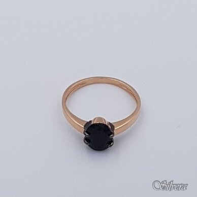 Auksinis žiedas su cirkoniu AZ281; 17,5 mm