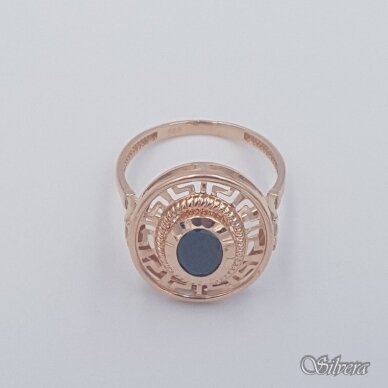 Auksinis žiedas su cirkoniu AZ448; 19,5 mm