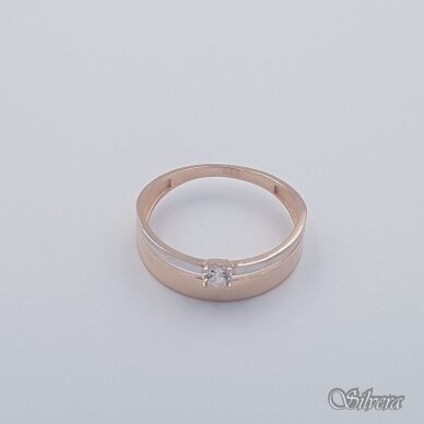 Auksinis žiedas su cirkoniu AZ557; 20 mm 1