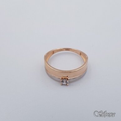 Auksinis žiedas su cirkoniu AZ566; 20 mm 1