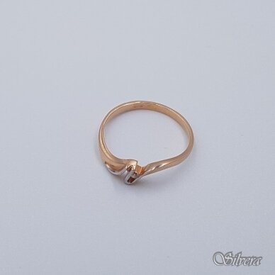 Auksinis žiedas su cirkoniu AZ59; 16,5 mm 1