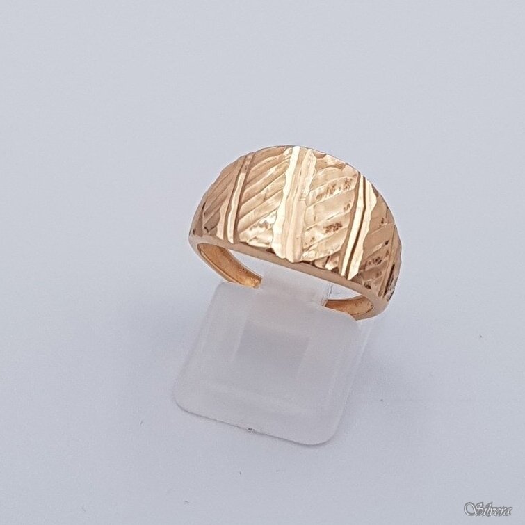 Auksinis žiedas AZ342; 17 mm