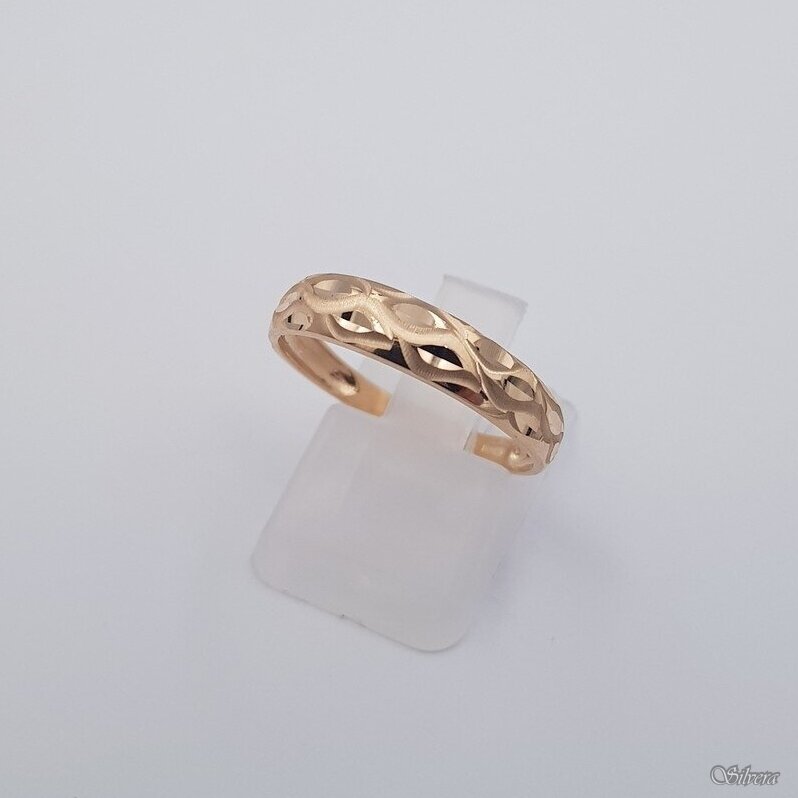 Auksinis žiedas AZ669; 16,5 mm