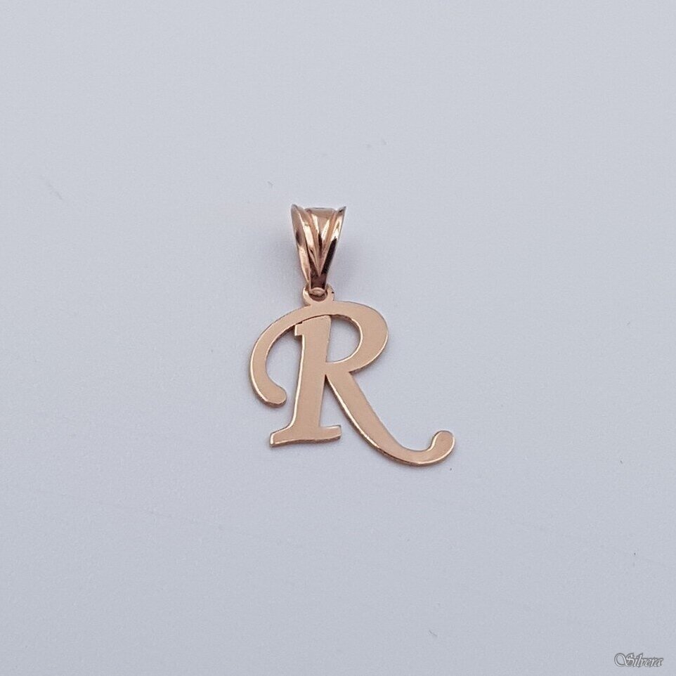 Auksinis pakabukas raidė "R"