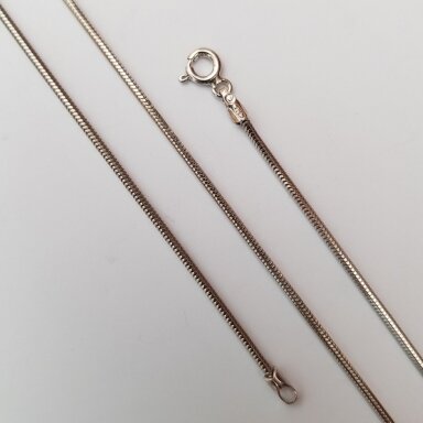 Sudraba ķēdīte pārklāta ar rodiju CTD140ox; 55 cm