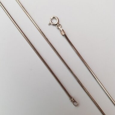 Sudraba ķēdīte pārklāta ar rodiju CTD140ox; 60 cm