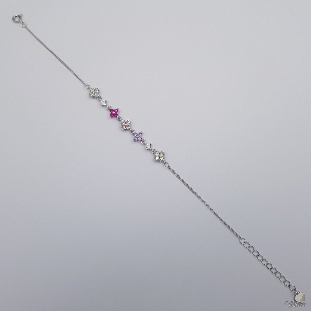 Sudraba aproce ar cirkoniju AK278; 17-20 cm 1