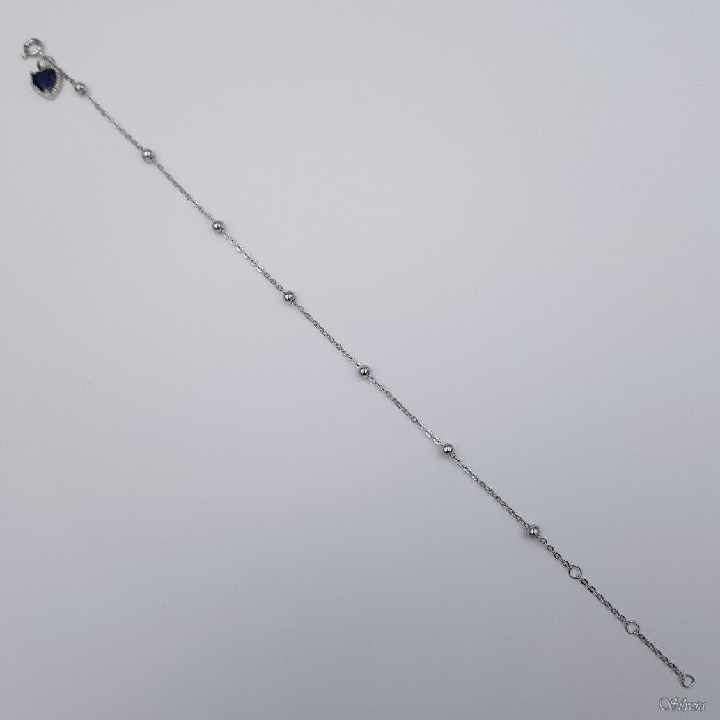 Sidabrinė apyrankė su cirkoniu AK321; 18-21,5 cm 1 Sidabrinė apyrankė su cirkoniu AK321; 18-21,5 cm 1
