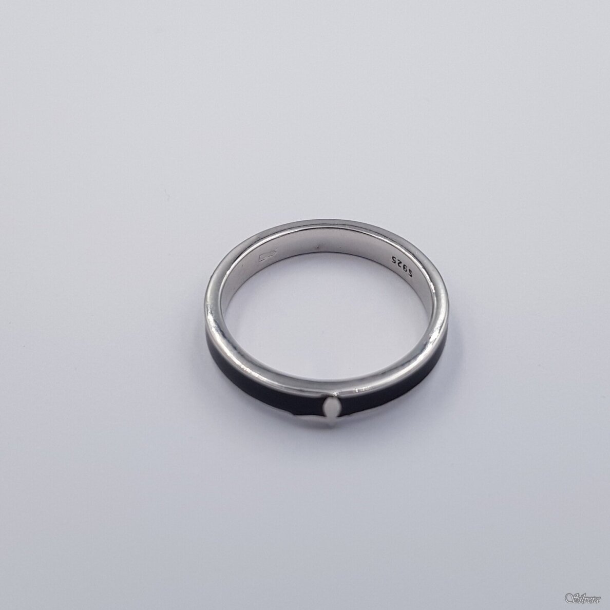 Sidabrinis žiedas su emaliu Z486; 16 mm 1