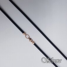 Silikoninė virvutė su aukso detalėmis AG231; 55 cm