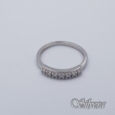Sidabrinis žiedas su cirkoniais Z1564; 18 mm