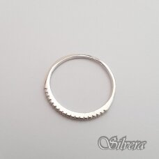 Sidabrinis žiedas su cirkoniais Z178; 19 mm