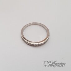 Sidabrinis žiedas su cirkoniais Z180; 17 mm