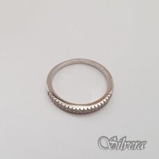 Sidabrinis žiedas su cirkoniais Z180; 18 mm