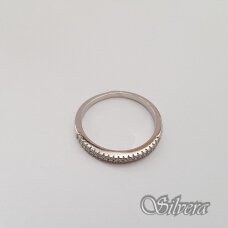 Sidabrinis žiedas su cirkoniais Z180; 20 mm