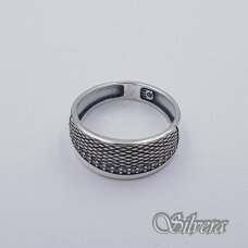 Sidabrinis žiedas su cirkoniais Z1885; 18,5 mm