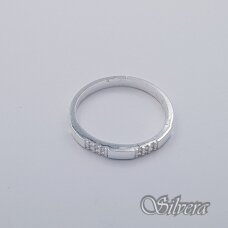 Sidabrinis žiedas su cirkoniais Z1907; 18 mm