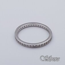 Sidabrinis žiedas su cirkoniais Z242; 18 mm