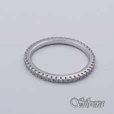 Sidabrinis žiedas su cirkoniais Z245; 18 mm
