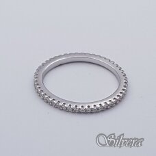 Sidabrinis žiedas su cirkoniais Z245; 18,5 mm