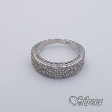 Sidabrinis žiedas su cirkoniais Z256; 16,5 mm