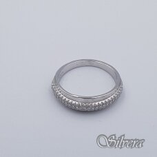 Sidabrinis žiedas su cirkoniais Z318; 18 mm