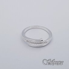 Sidabrinis žiedas su cirkoniais Z333; 16 mm